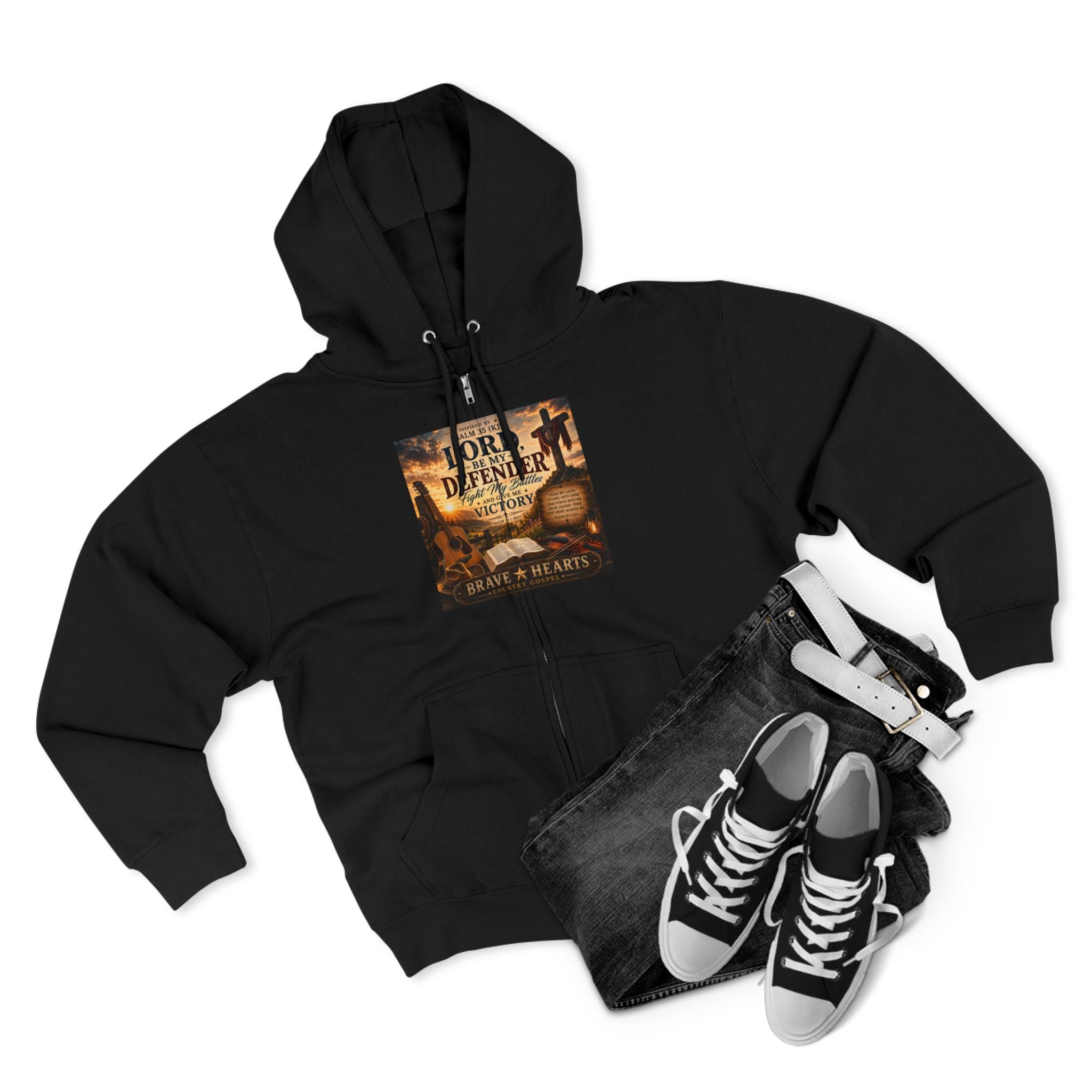 Lord, Be My Defender - Brave Hearts Country Gospel  Zip Hoodie