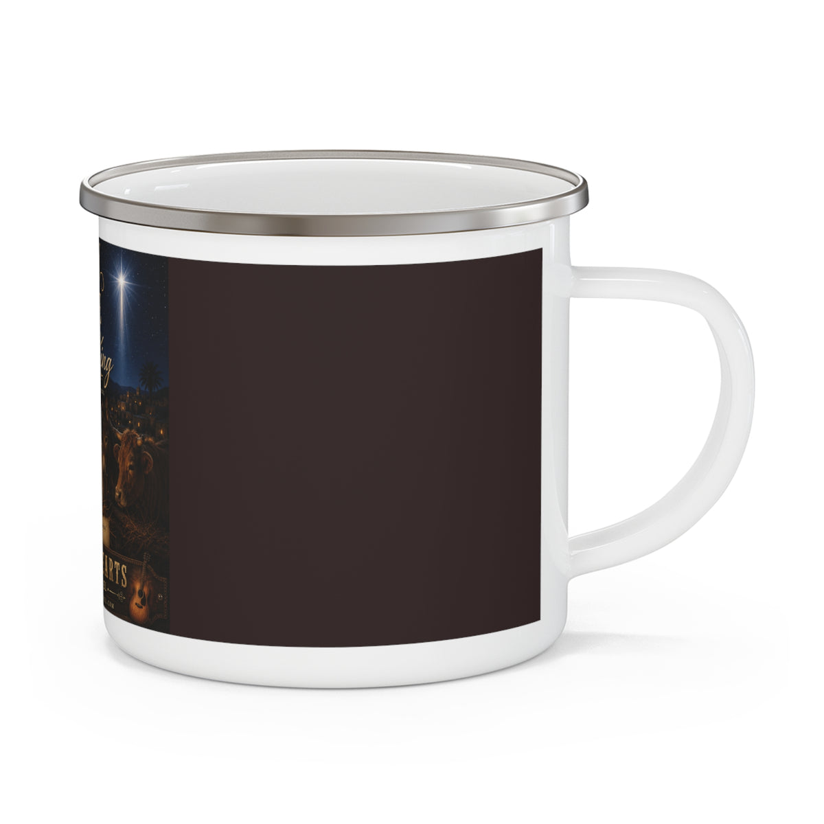 Glory and Peace to the Newborn King - Brave Hearts Country Gospel Camping Mug