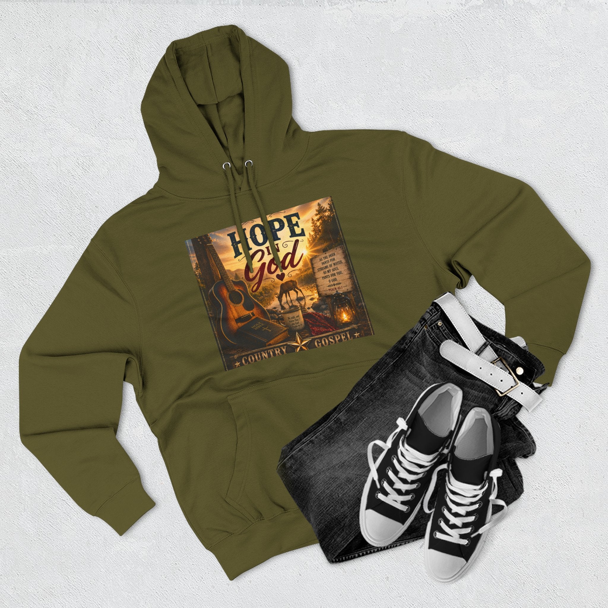 Hope in God  — Brave Hearts Country Gospel Fleece Hoodie