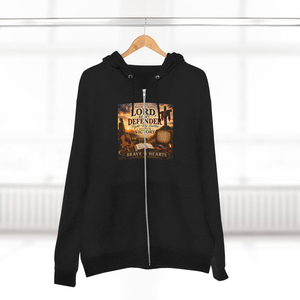 Lord, Be My Defender - Brave Hearts Country Gospel  Zip Hoodie