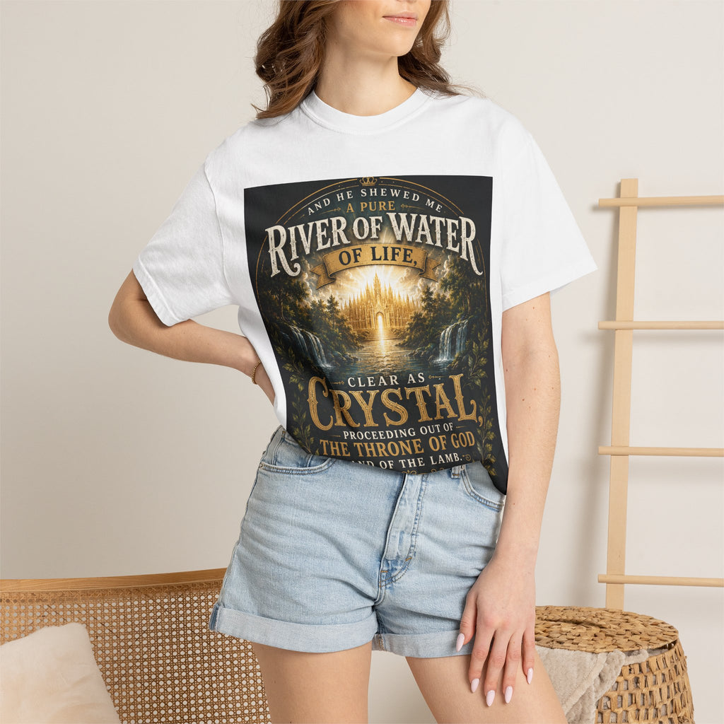 And He Showed Me a Pure River of Water of Life — Brave Hearts Country Gospel T-Shirt
