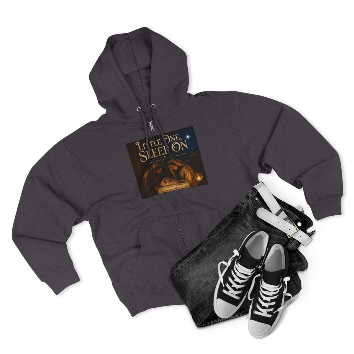 Little One, Sleep On-Brave Hearts Country Gospel ZIP Hoodie