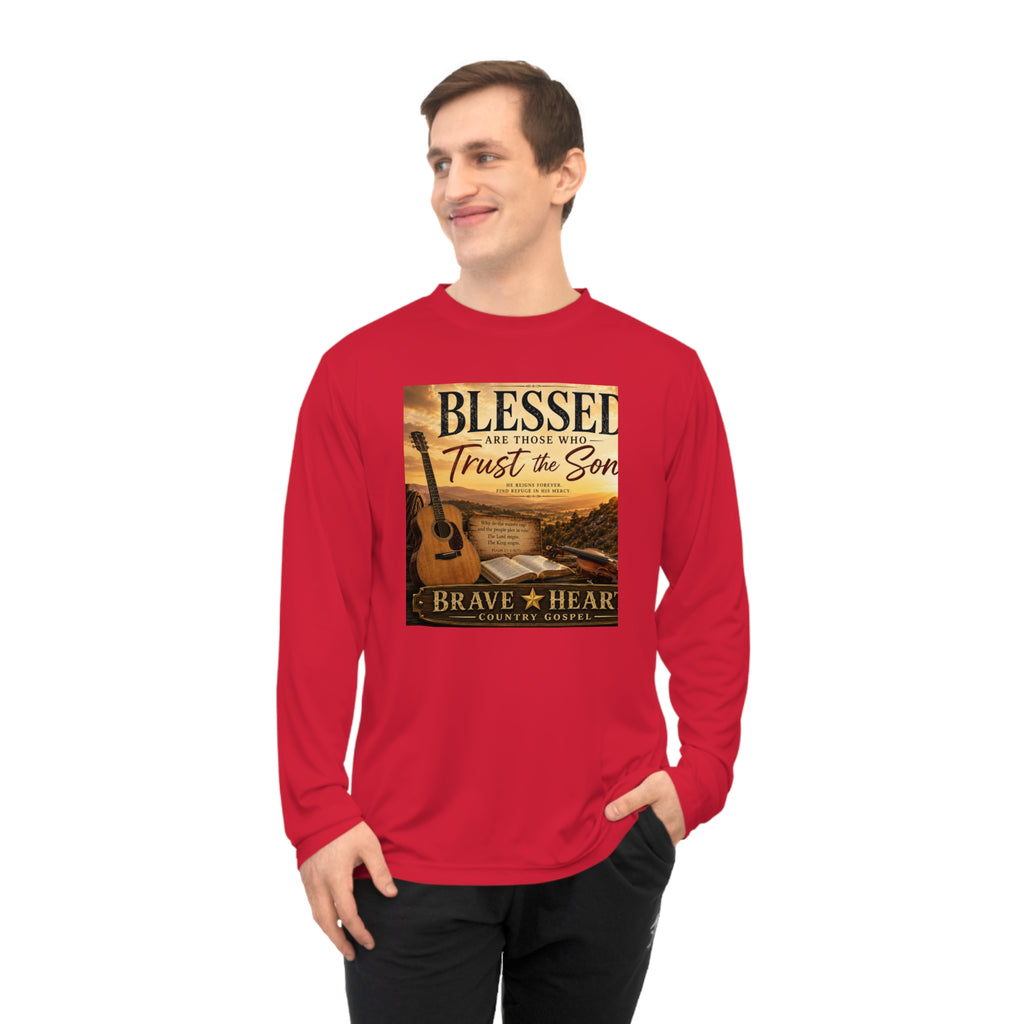Blessed Are Those Who Trust the Son - Brave Hearts Country Gospel Long Sleeve T-Shirt