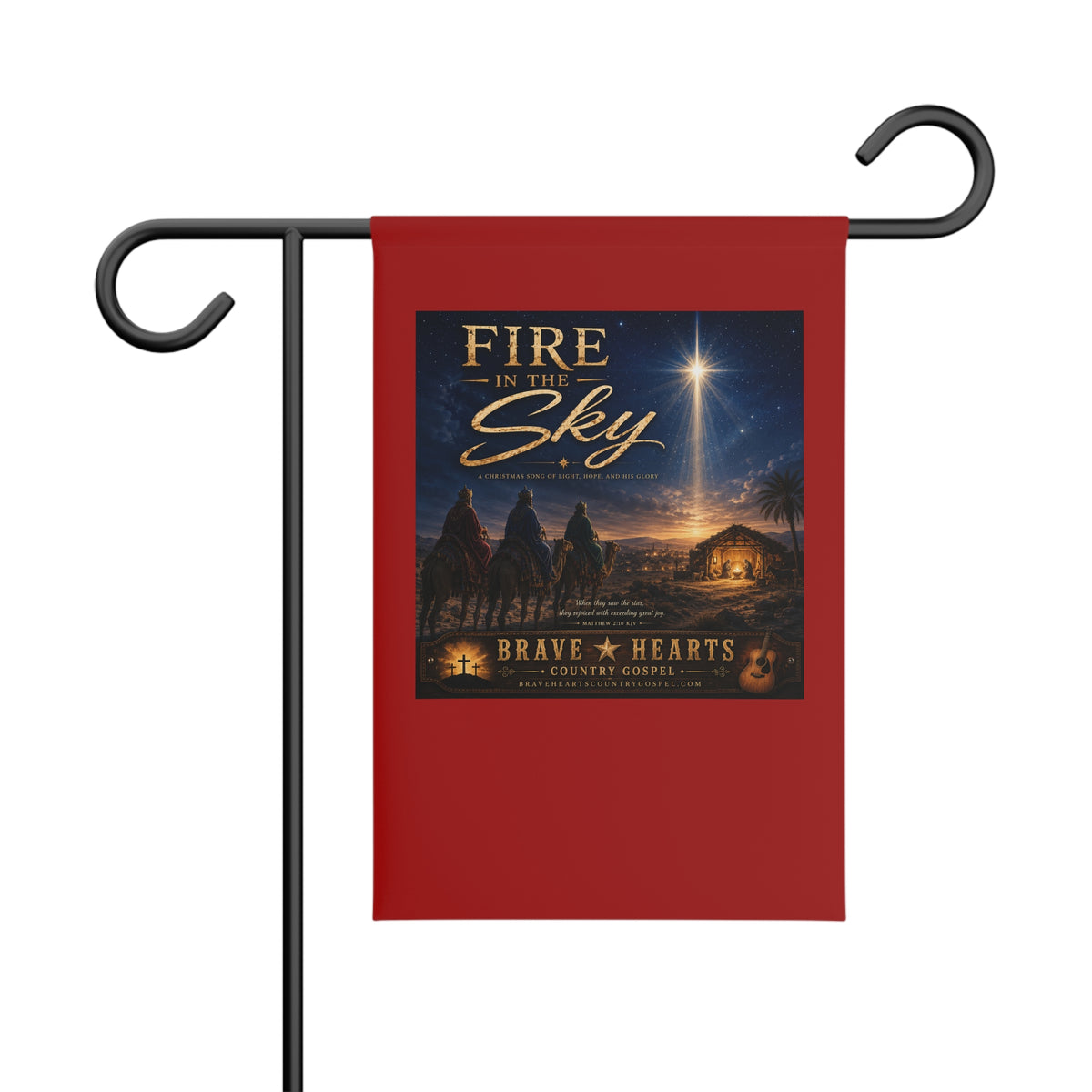 Fire in the Sky — Brave Hearts Country Gospel Garden Banner