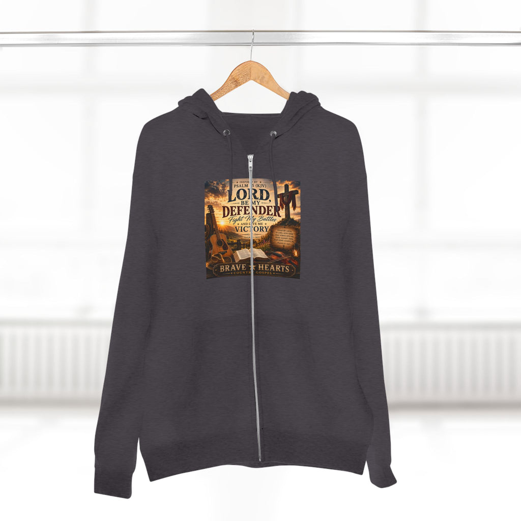 Lord, Be My Defender - Brave Hearts Country Gospel  Zip Hoodie