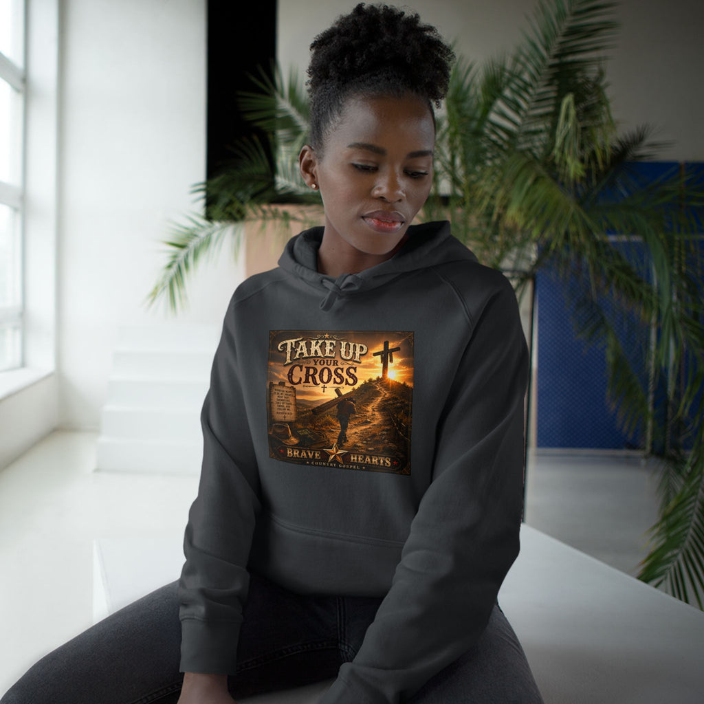 Take Up Your Cross-rave Hearts Country Gospel Hoodie
