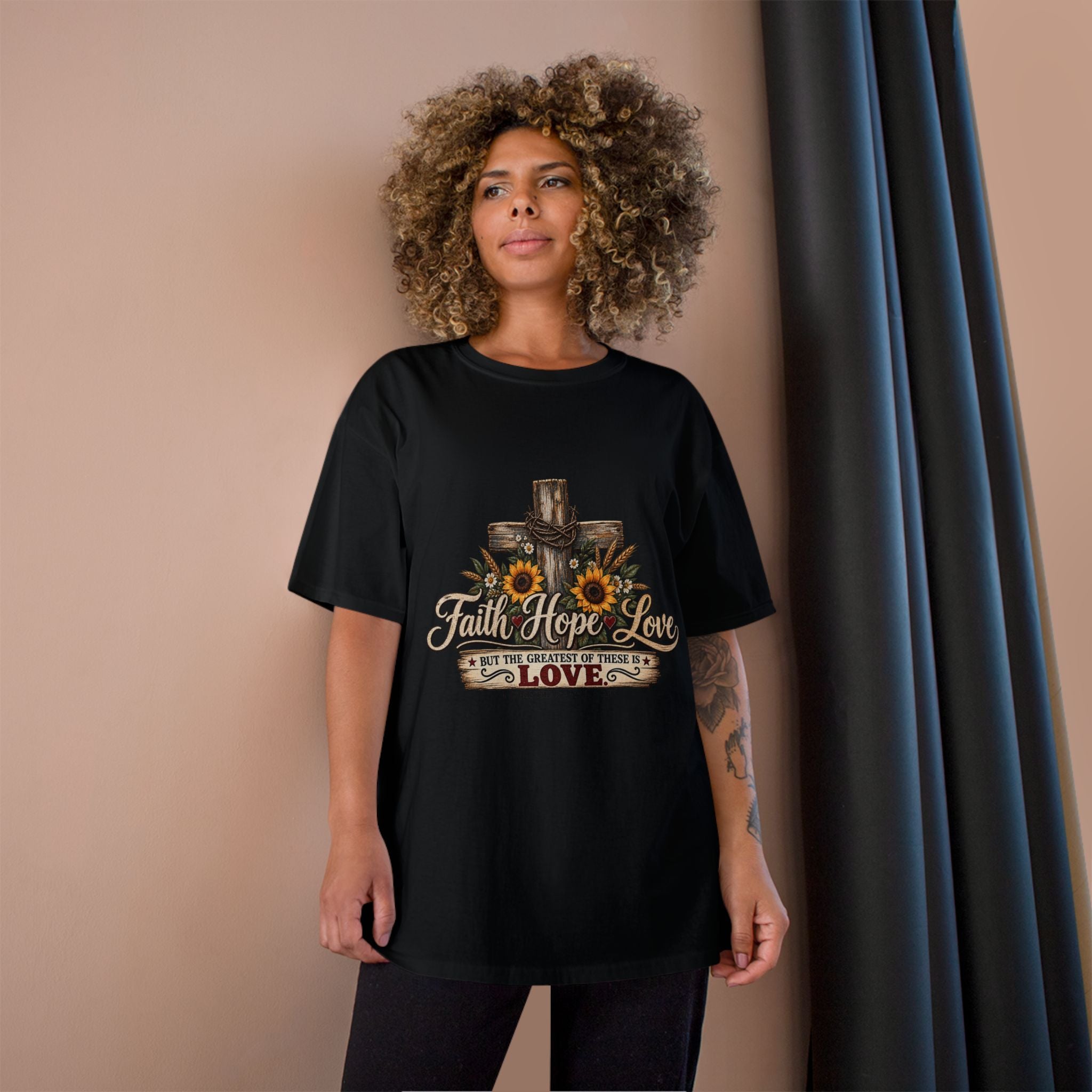 Faith Hope Love — Brave Hearts Country Gospel T-Shirt (Extended Sizes)
