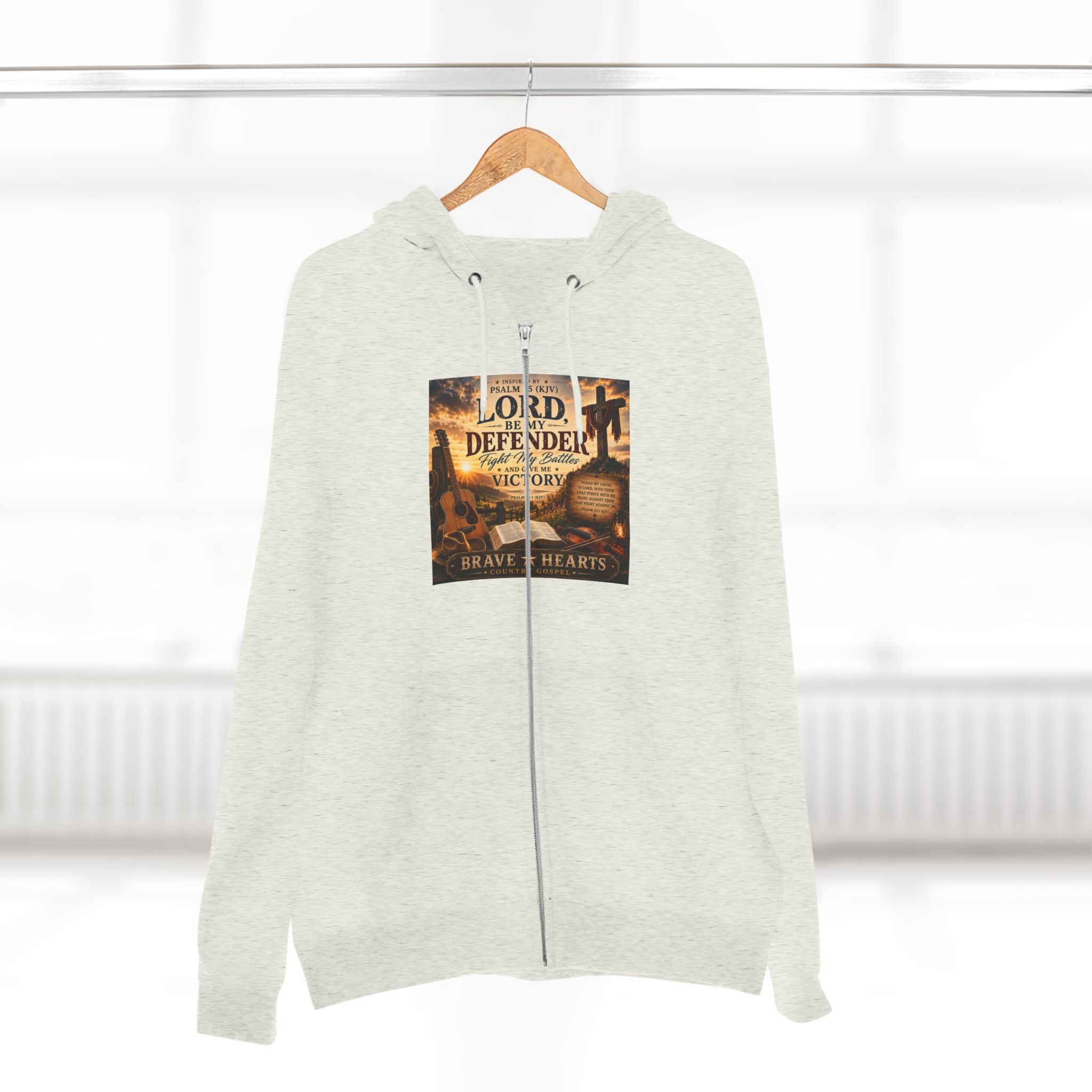 Lord, Be My Defender - Brave Hearts Country Gospel  Zip Hoodie