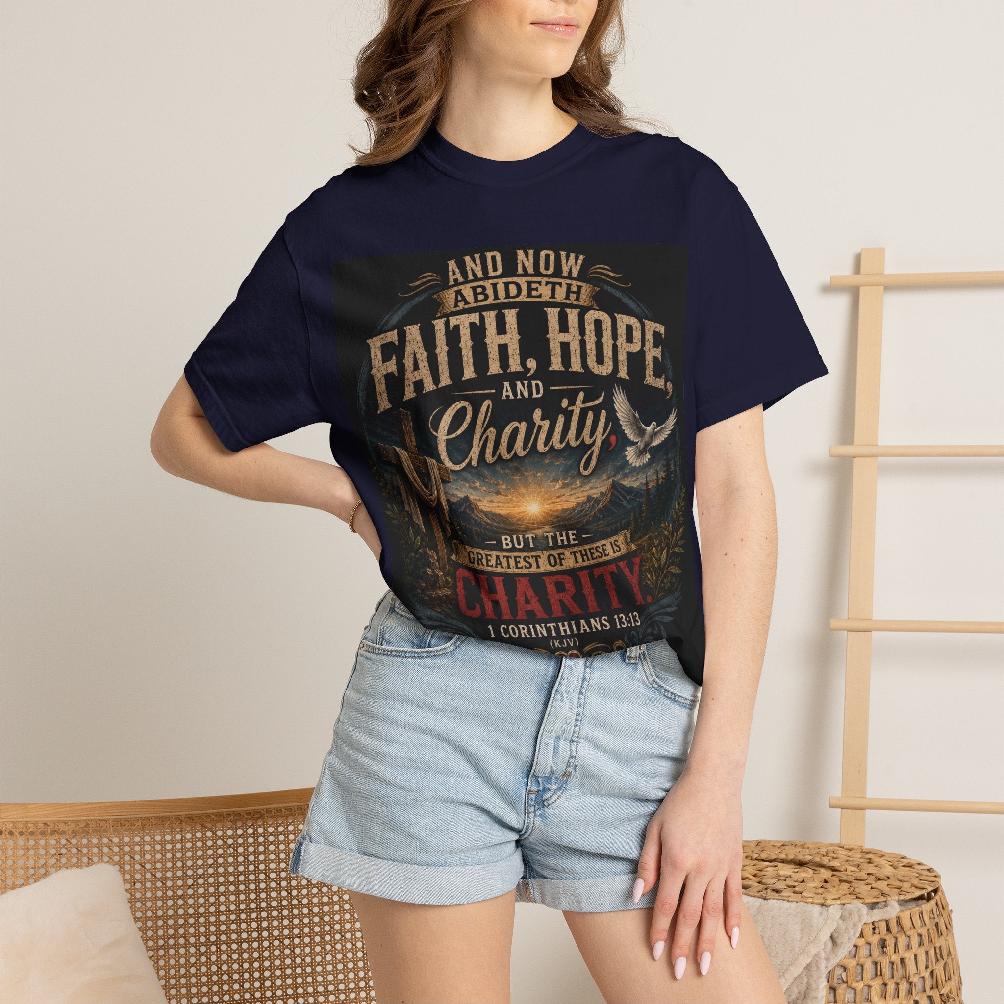 Faith, Hope, and Charity — Brave Hearts Country Gospel T-Shirt