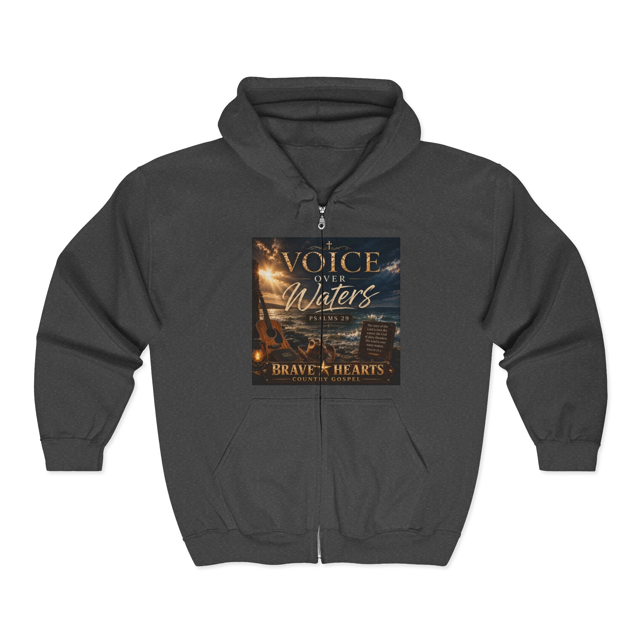 Voice Over Waters — Brave Hearts Country Gospel Zip Hoodie