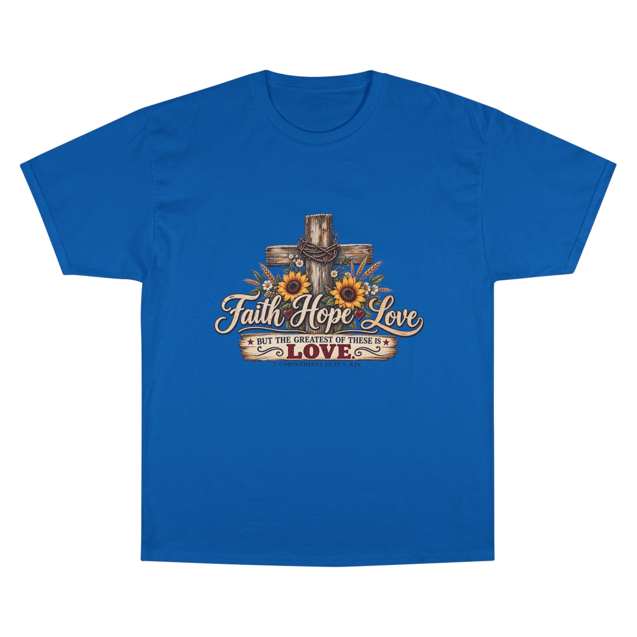 Faith Hope Love — Brave Hearts Country Gospel T-Shirt (Extended Sizes)