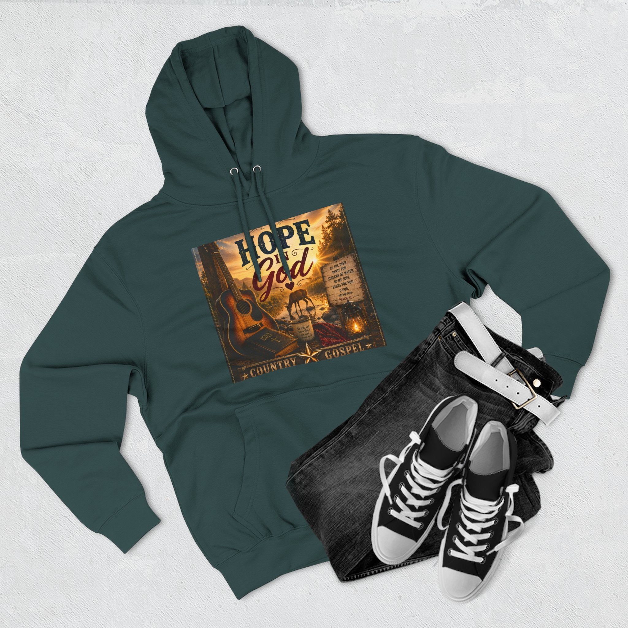 Hope in God  — Brave Hearts Country Gospel Fleece Hoodie