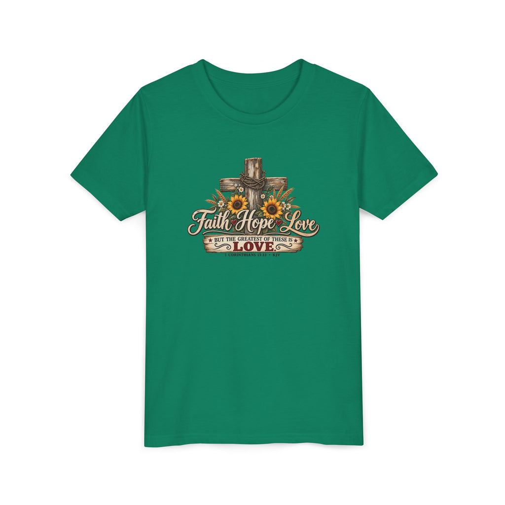 Faith Hope Love — Brave Hearts Country Gospel T-Shirt