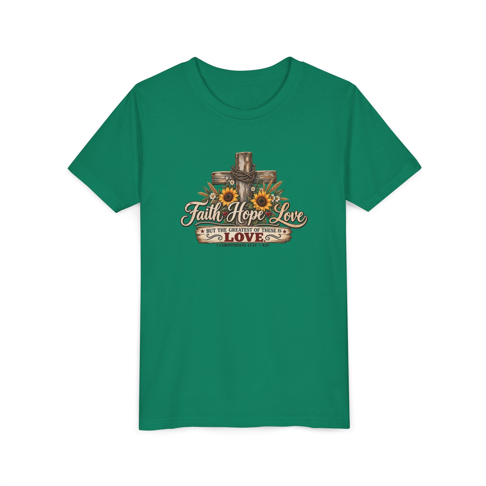 Faith Hope Love — Brave Hearts Country Gospel T-Shirt