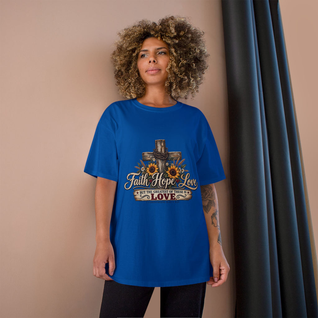 Faith Hope Love — Brave Hearts Country Gospel T-Shirt (Extended Sizes)