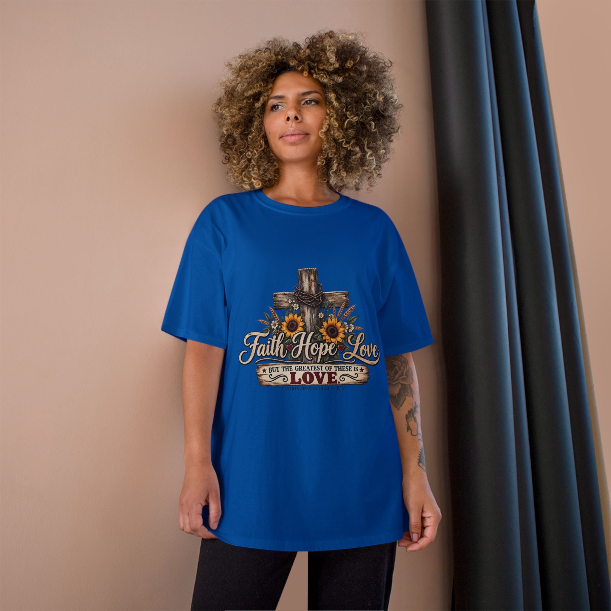 Faith Hope Love — Brave Hearts Country Gospel T-Shirt (Extended Sizes)