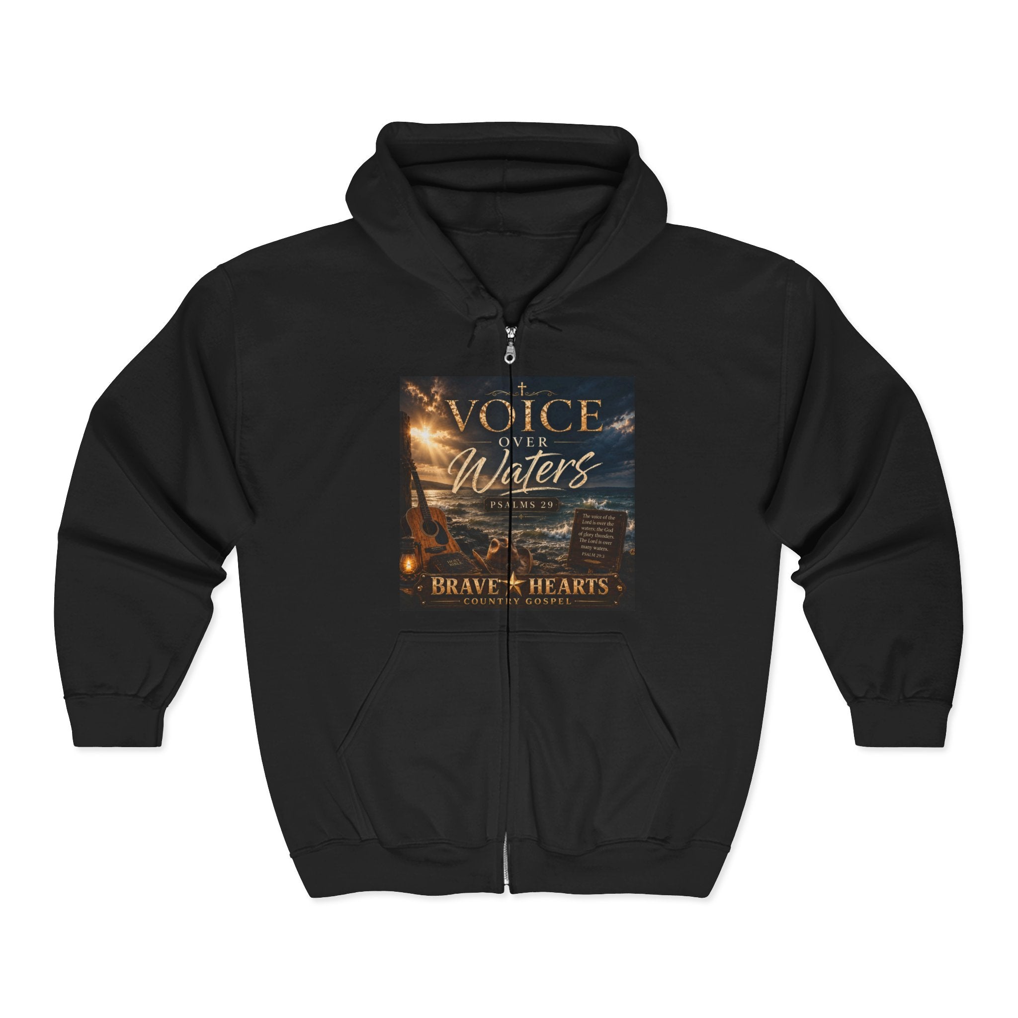 Voice Over Waters — Brave Hearts Country Gospel Zip Hoodie