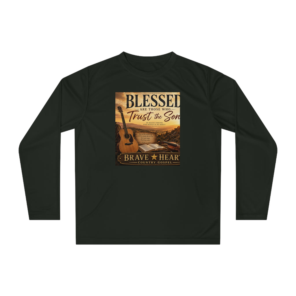 Blessed Are Those Who Trust the Son - Brave Hearts Country Gospel Long Sleeve T-Shirt