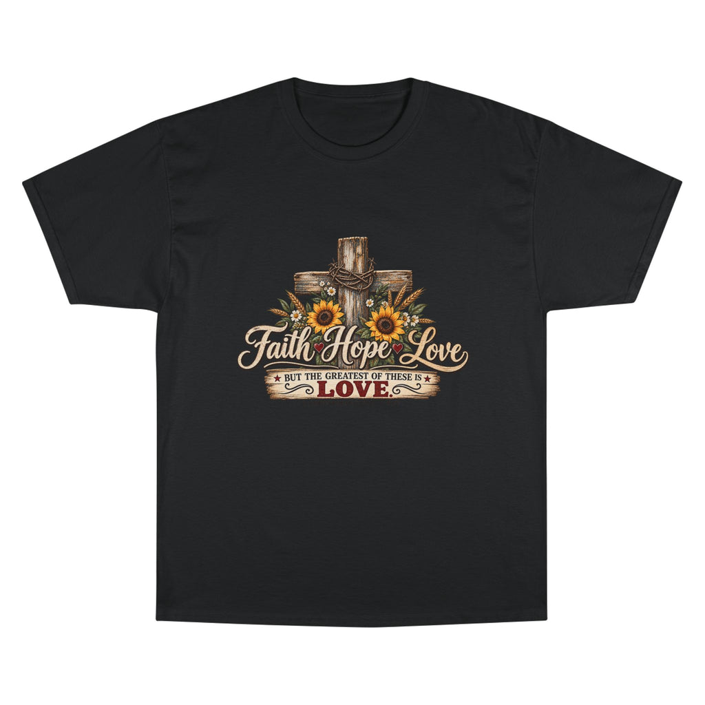Faith Hope Love — Brave Hearts Country Gospel T-Shirt (Extended Sizes)