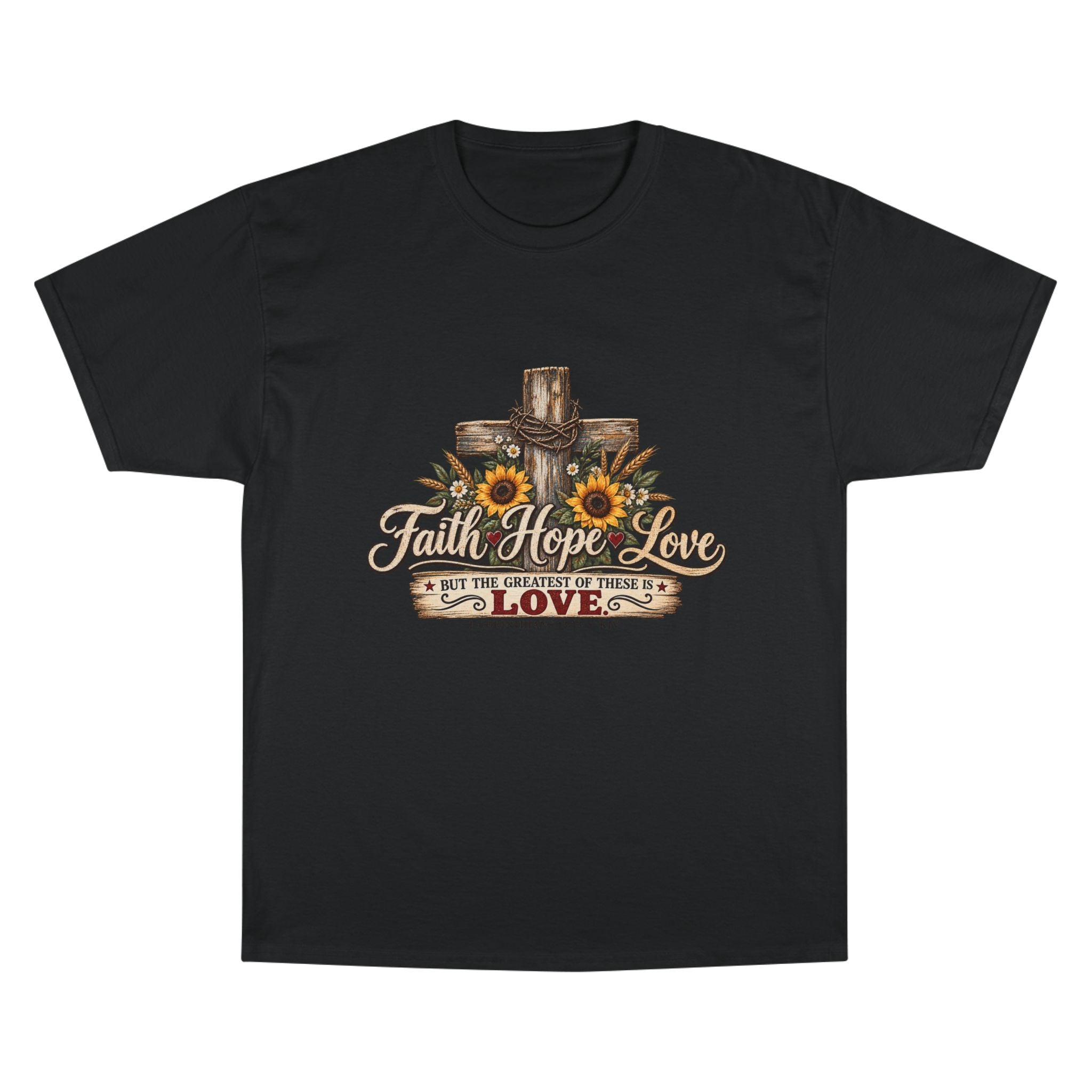 Faith Hope Love — Brave Hearts Country Gospel T-Shirt (Extended Sizes)