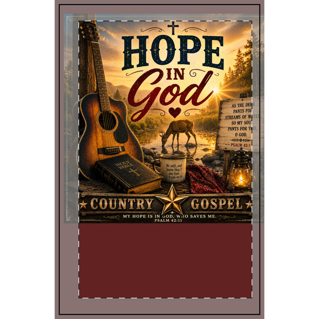 Hope in God — Brave Hearts Country Gospel Spiral Notebook