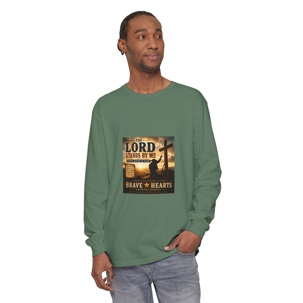 The Lord Stands By Me — Brave Hearts Country Gospel Long Sleeve T-Shirt