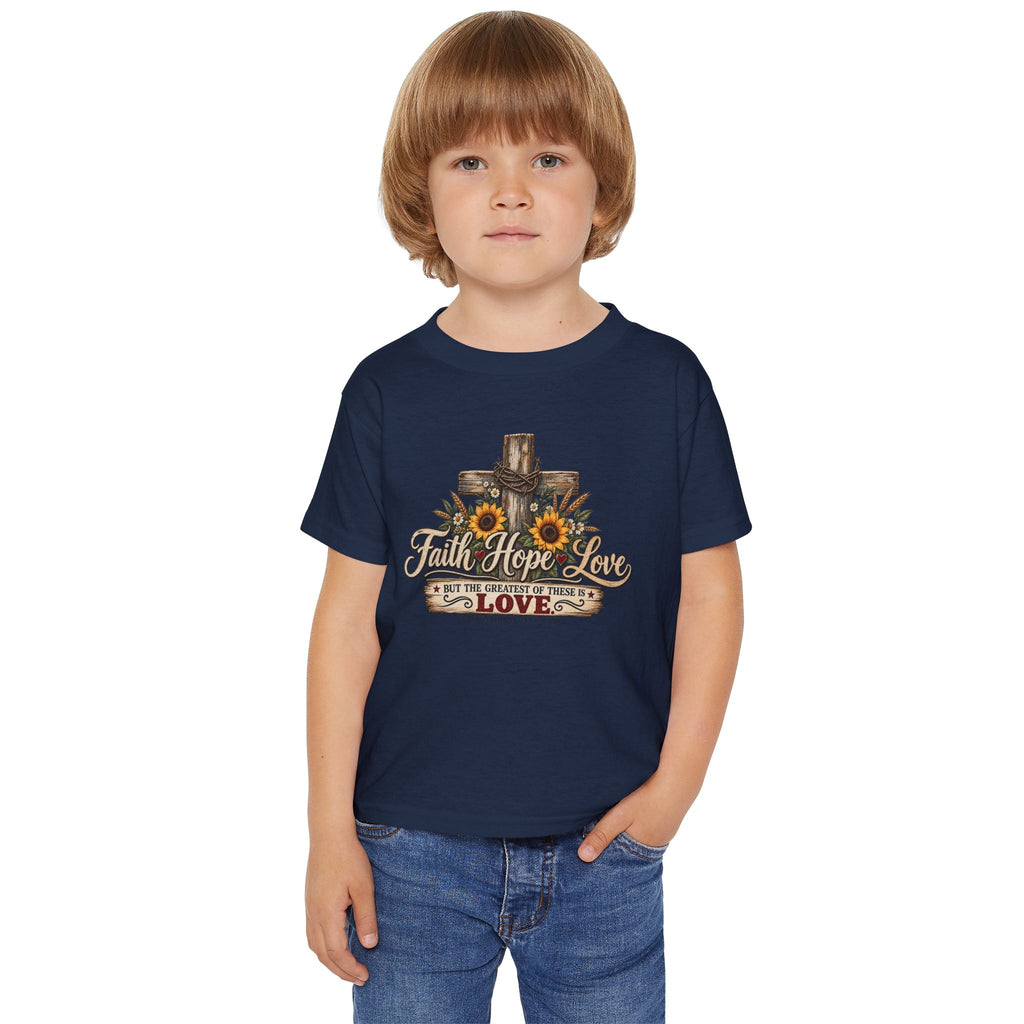 Faith Hope Love - Brave Hearts Country Gospel Toddler T-shirt
