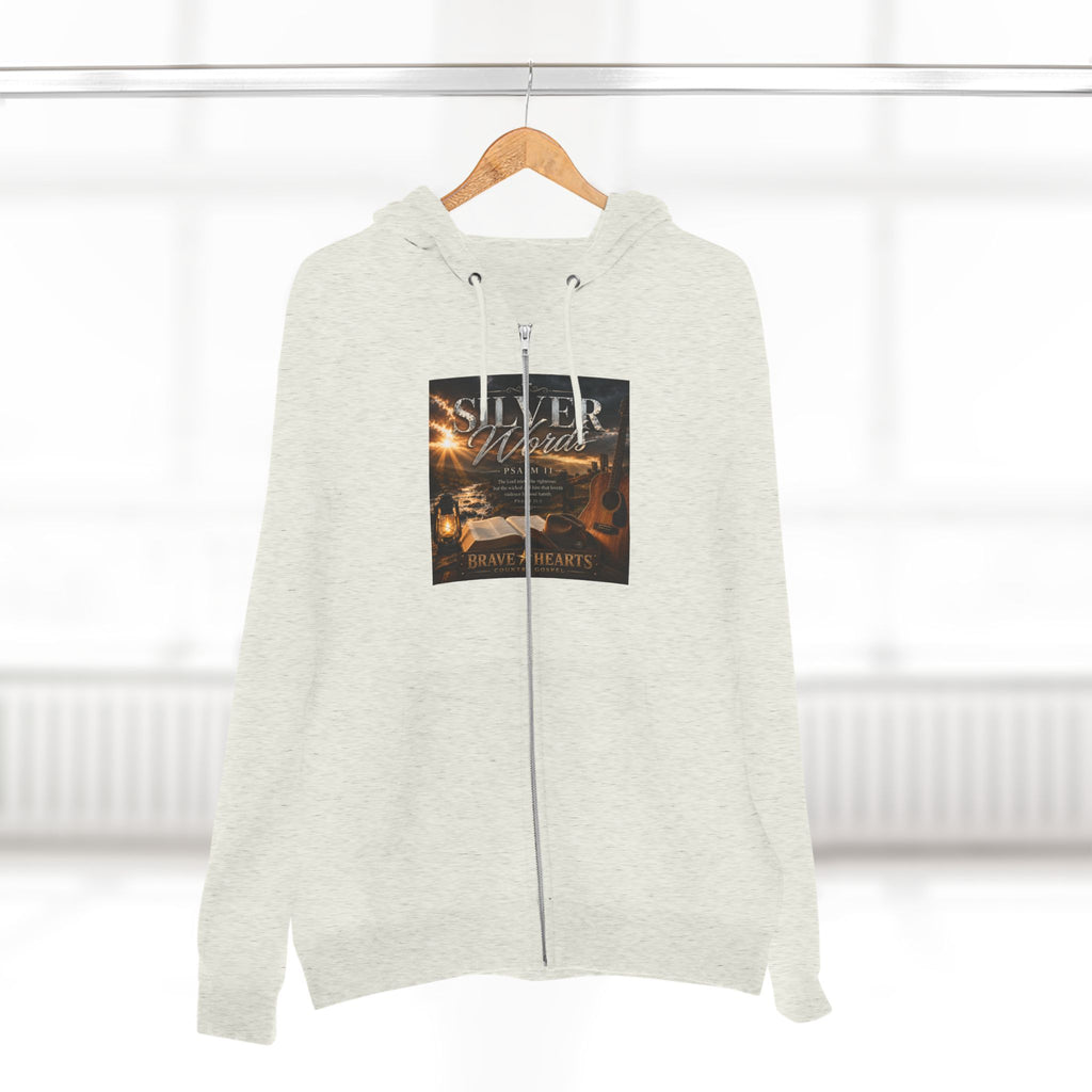 Silver Words- Brave Hearts Country Gospel ZIP Hoodie