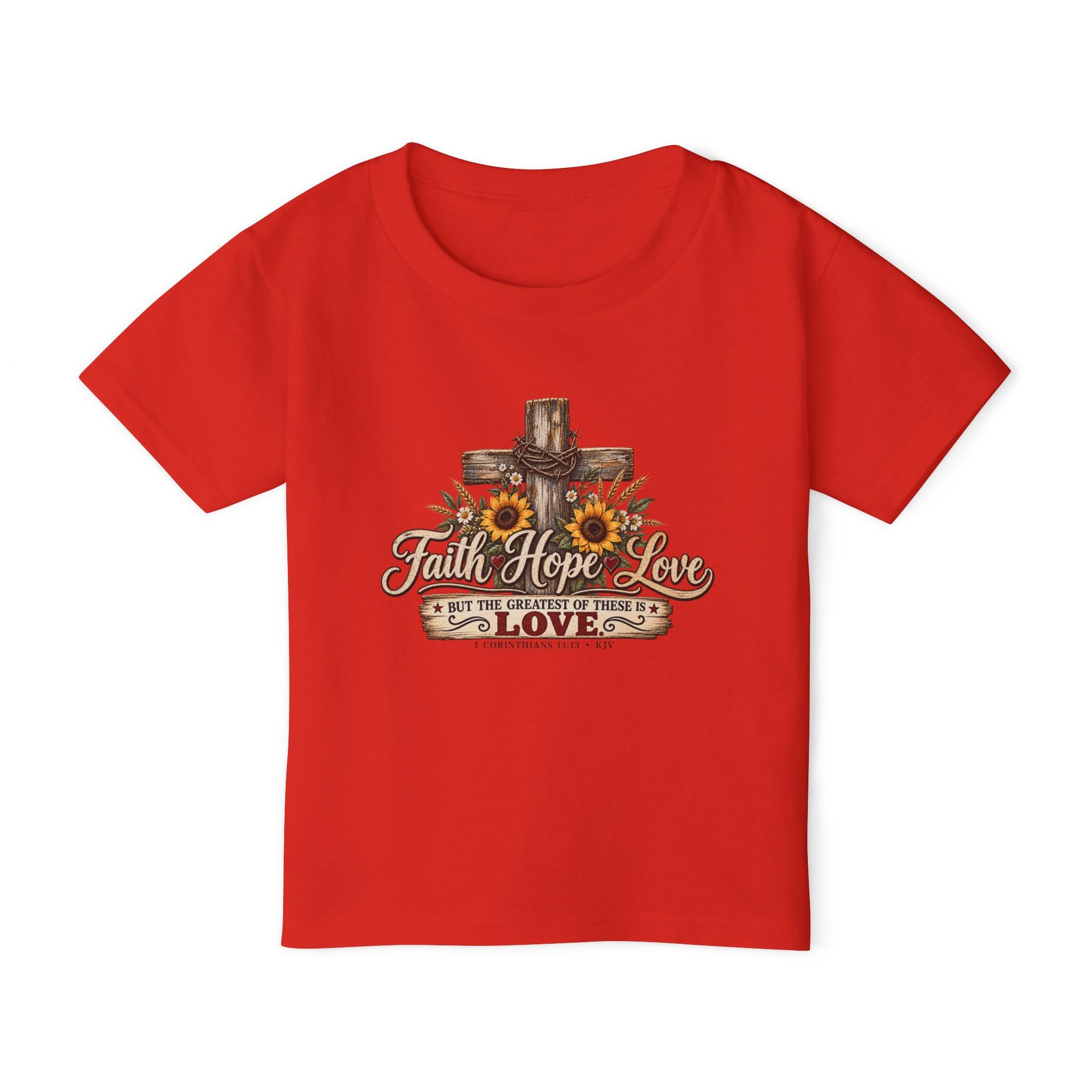 Faith Hope Love - Brave Hearts Country Gospel Toddler T-shirt