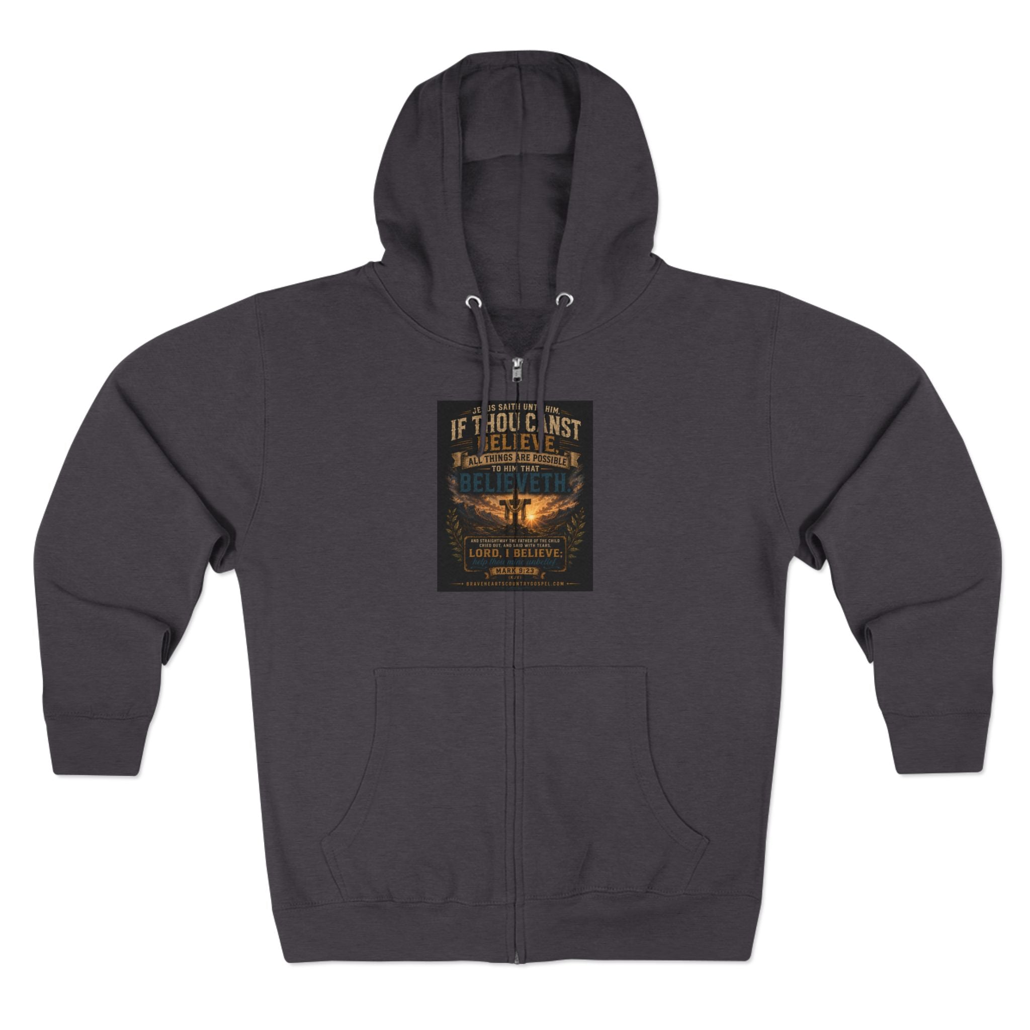 If Thou Canst Believe - Brave Hearts Country Gospel Hoodie