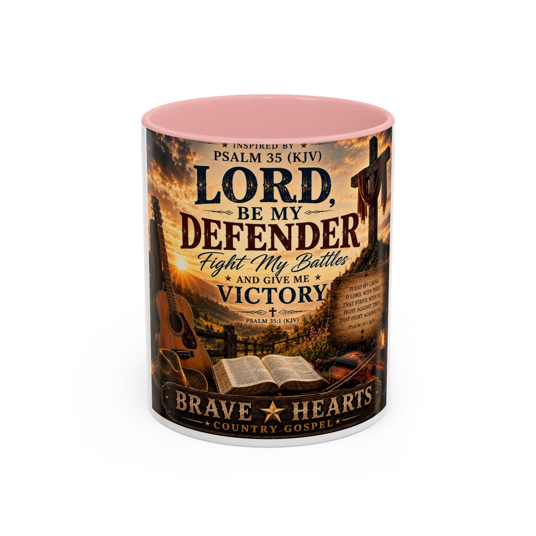 Lord, Be My Defender — Brave Hearts Country Gospel Mug