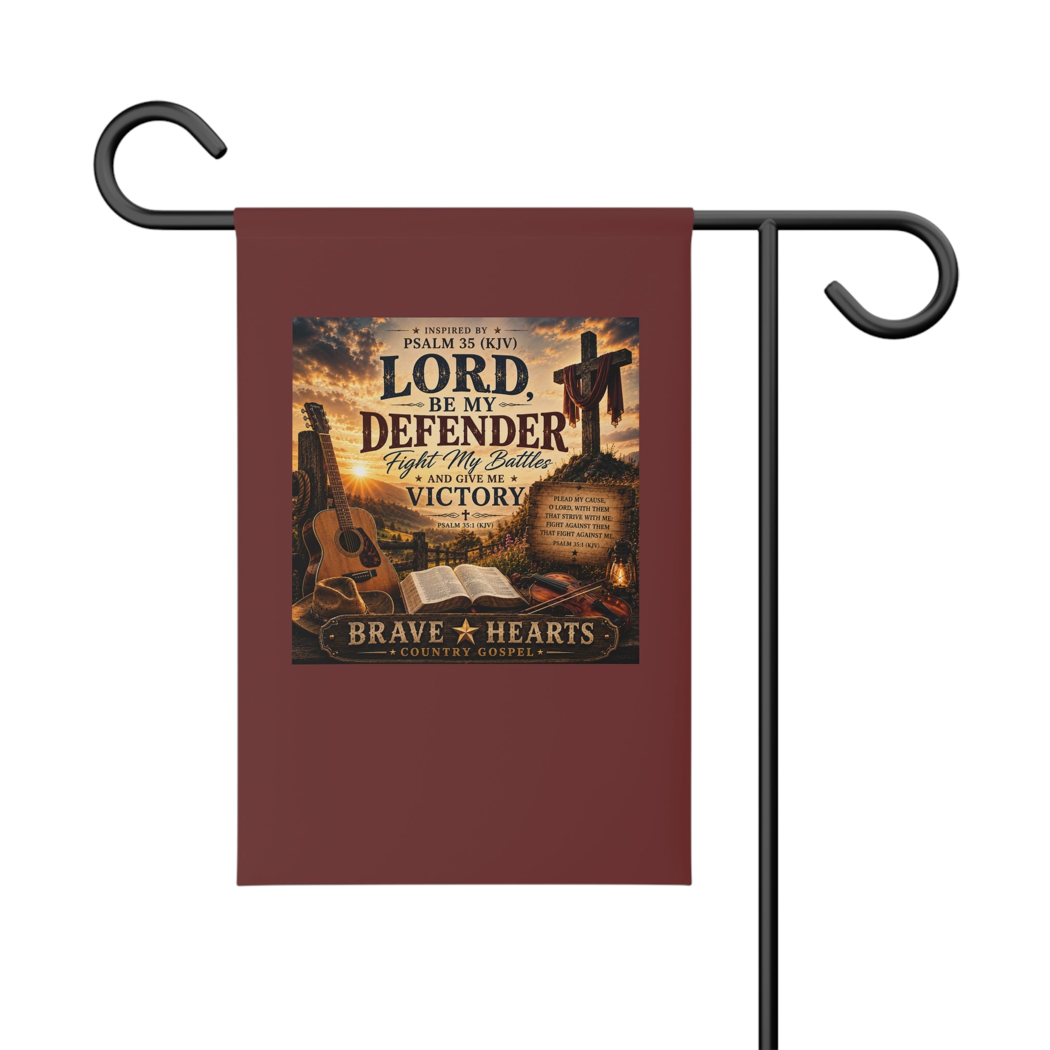 Lord, Be My Defender - Brave Hearts Country Gospel Garden Banner
