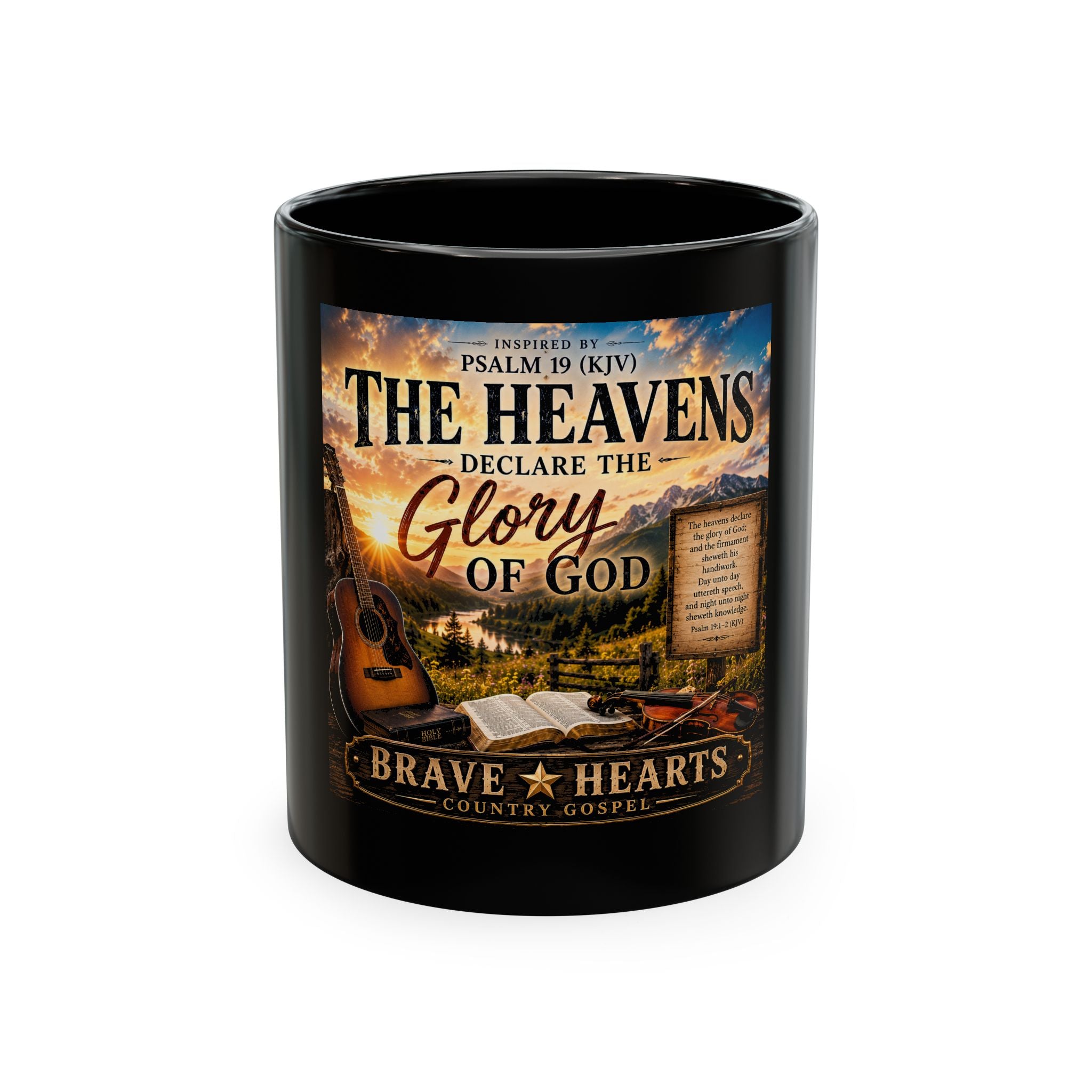 The Heavens Declare the Glory of God — Brave Hearts Country Gospel Mug