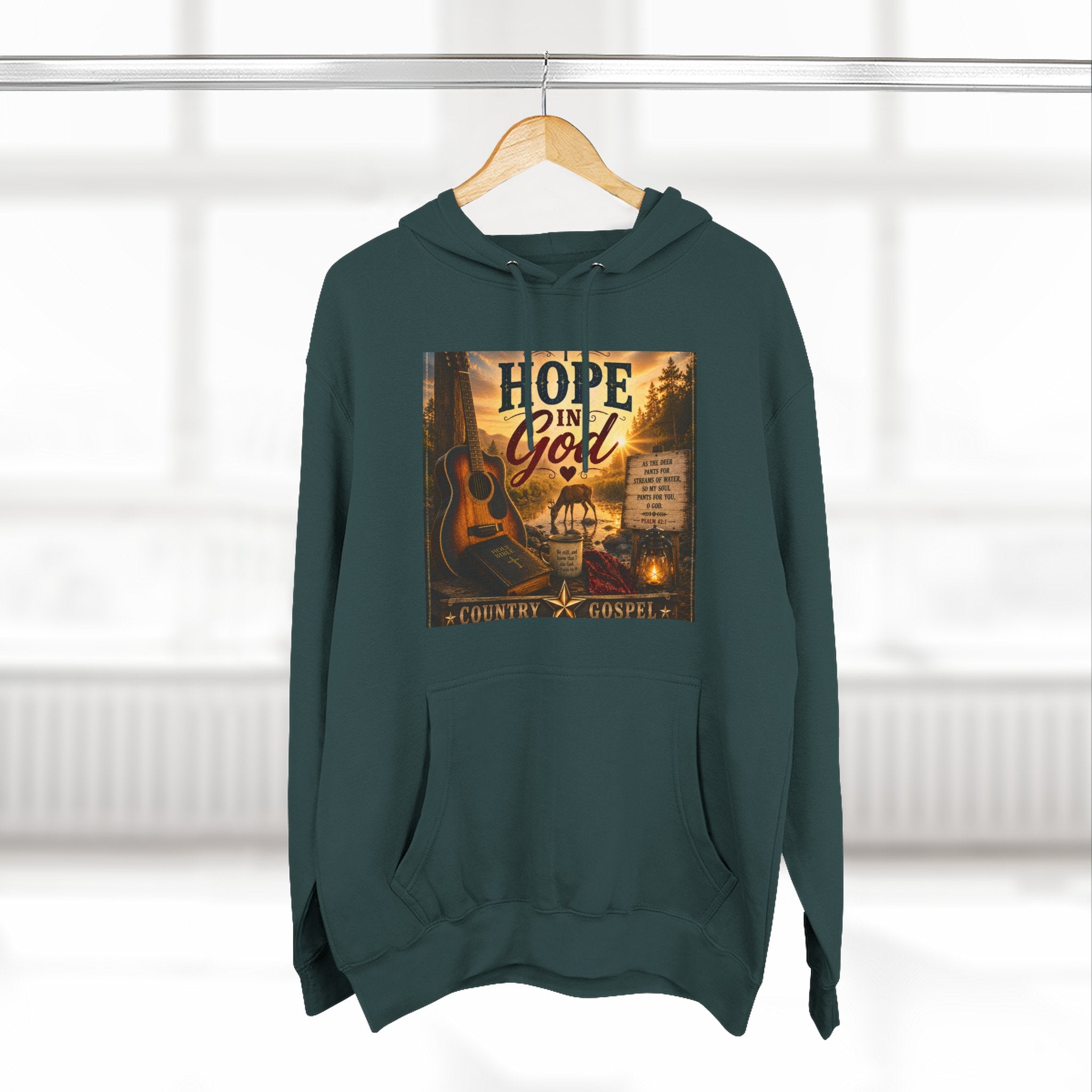 Hope in God  — Brave Hearts Country Gospel Fleece Hoodie