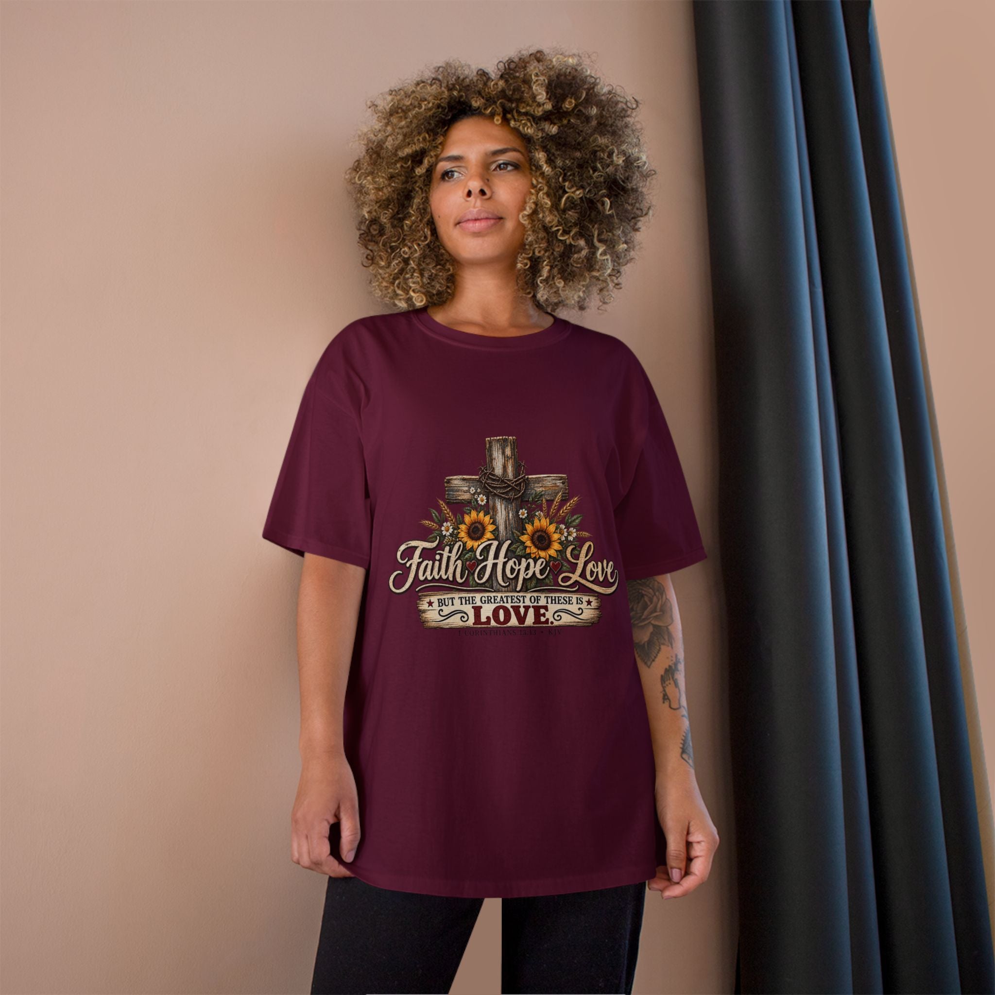 Faith Hope Love — Brave Hearts Country Gospel T-Shirt (Extended Sizes)