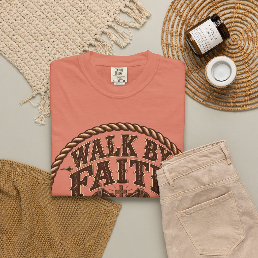 Walk By Faith - Bible Brave Hearts T-shirt