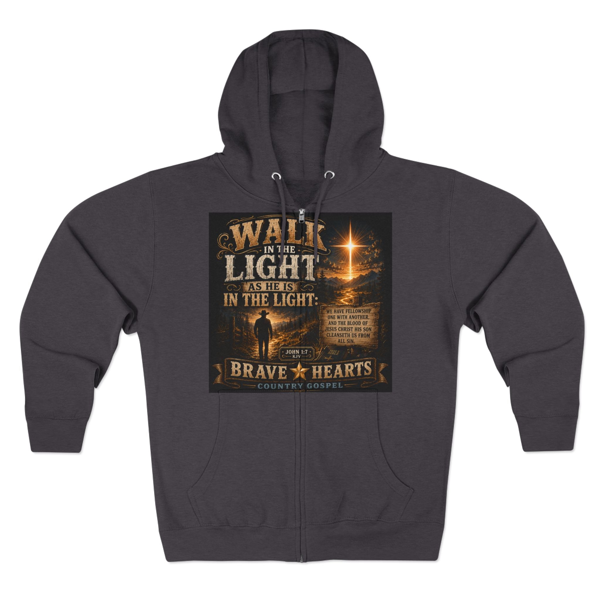 Walk in the Light - Brave Hearts Country Gospel Hoodie