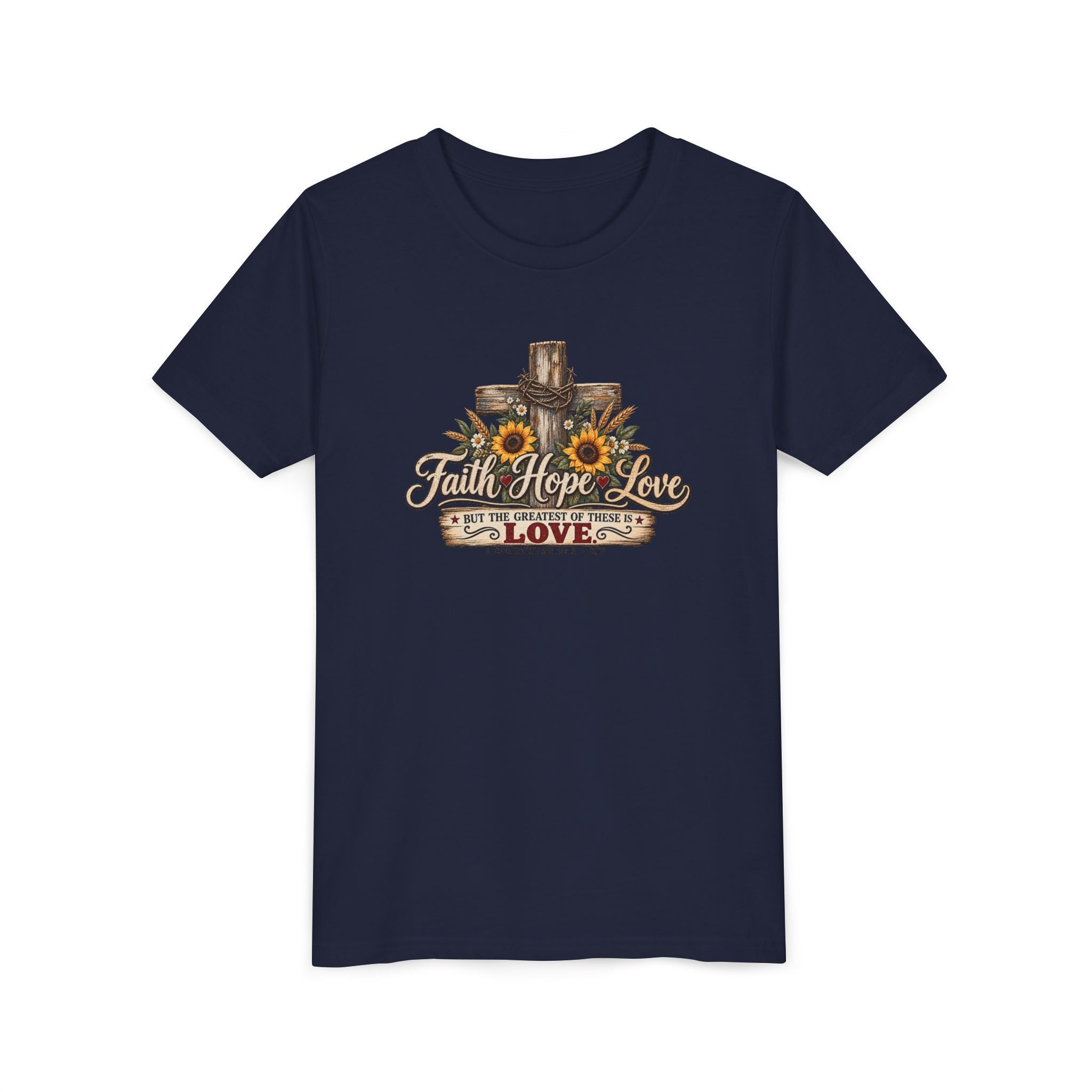Faith Hope Love — Brave Hearts Country Gospel T-Shirt