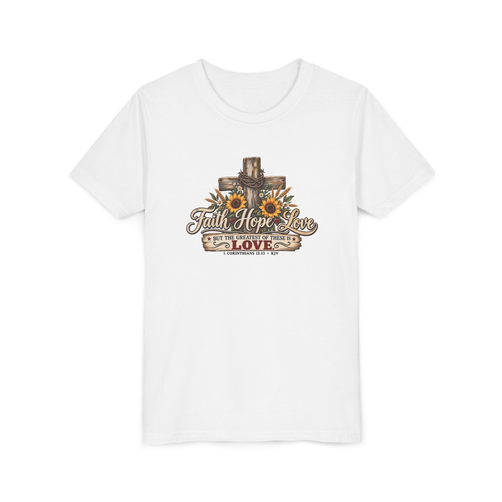 Faith Hope Love — Brave Hearts Country Gospel T-Shirt