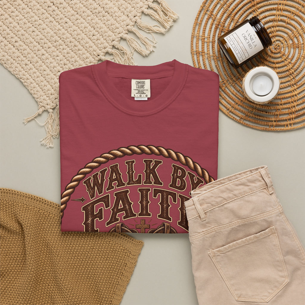 Walk By Faith - Bible Brave Hearts T-shirt