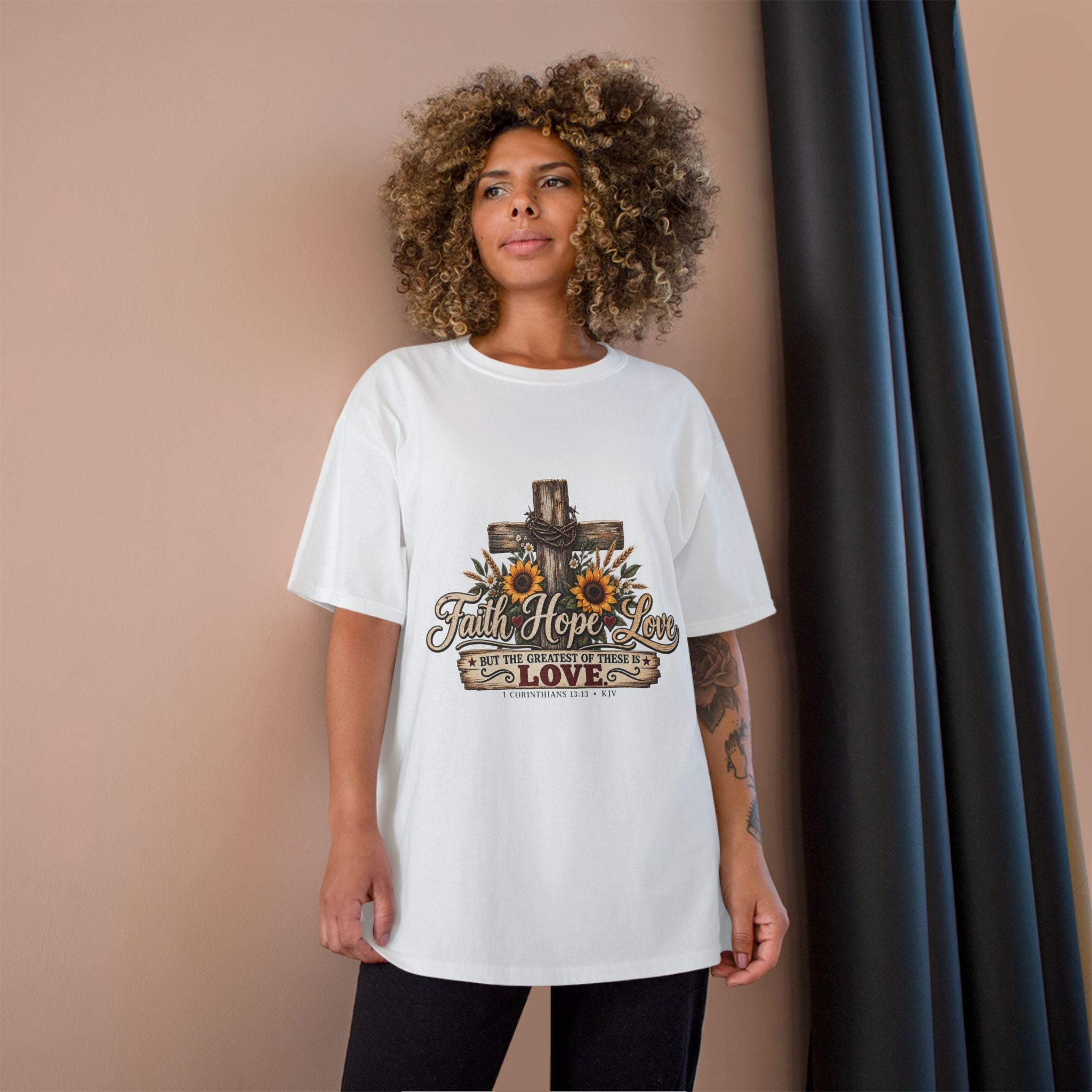 Faith Hope Love — Brave Hearts Country Gospel T-Shirt (Extended Sizes)