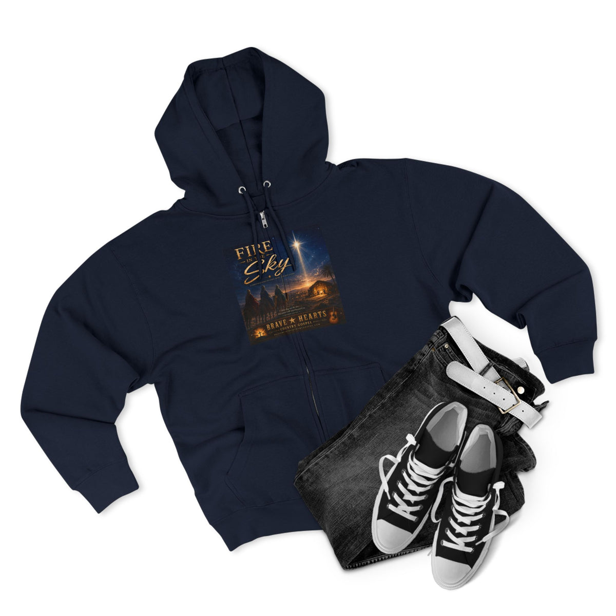 Fire in the Sky — Brave Hearts Country Gospel ZIP Hoodie