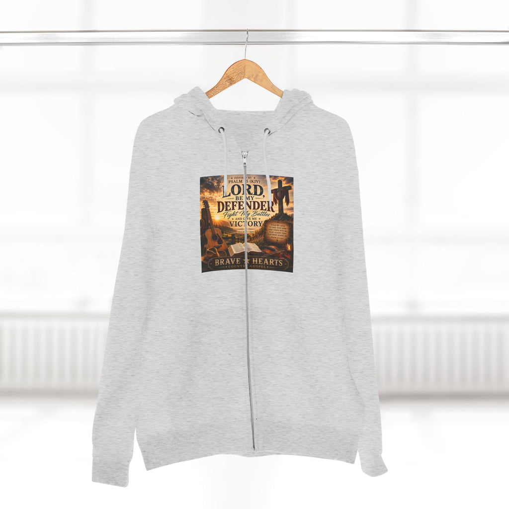 Lord, Be My Defender - Brave Hearts Country Gospel  Zip Hoodie