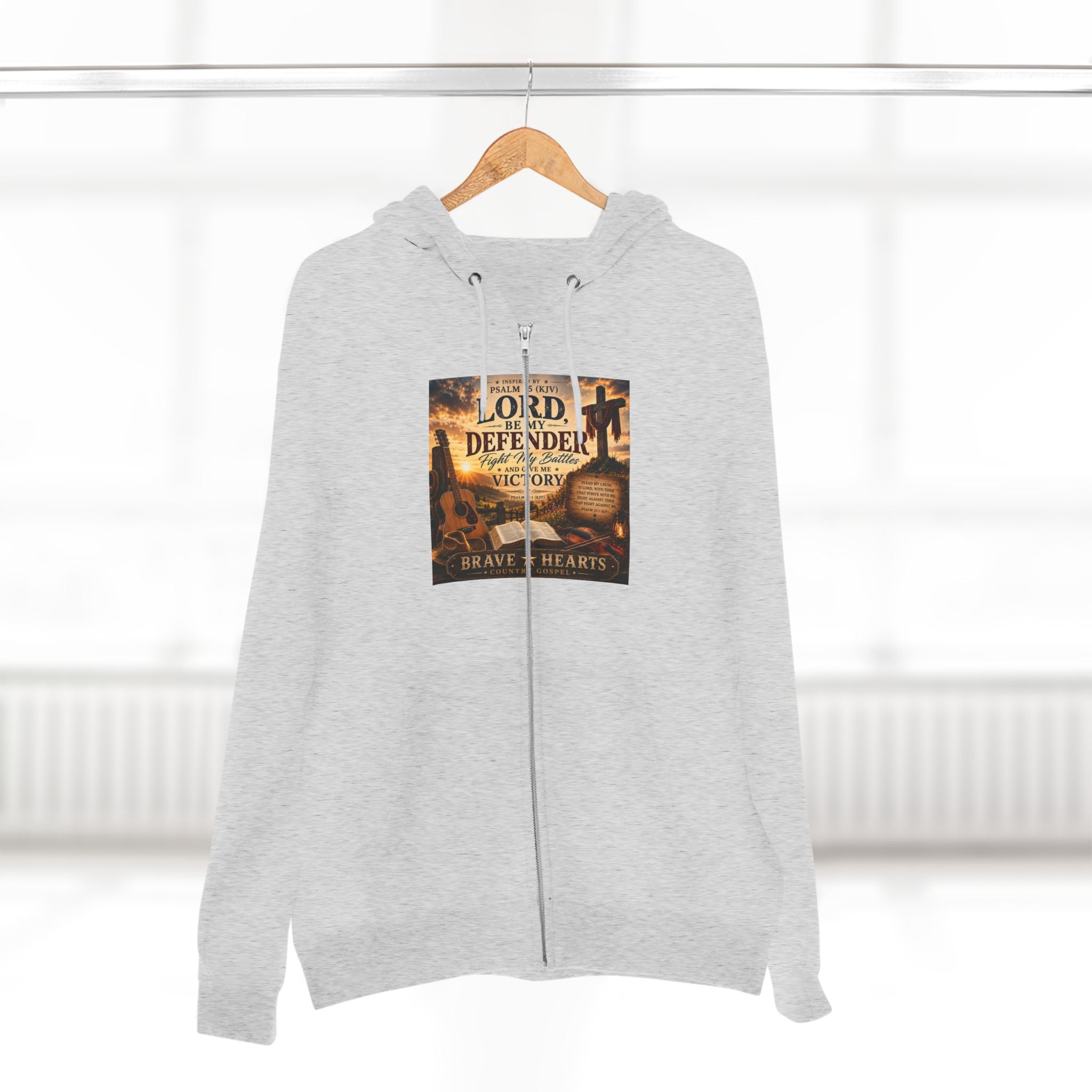 Lord, Be My Defender - Brave Hearts Country Gospel  Zip Hoodie