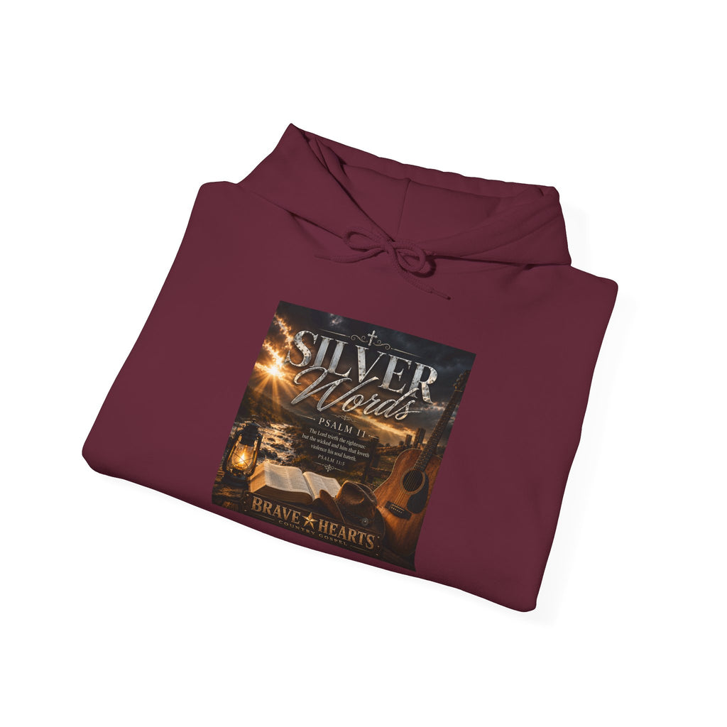 Silver Words — Brave Hearts Country Gospel Hoodie