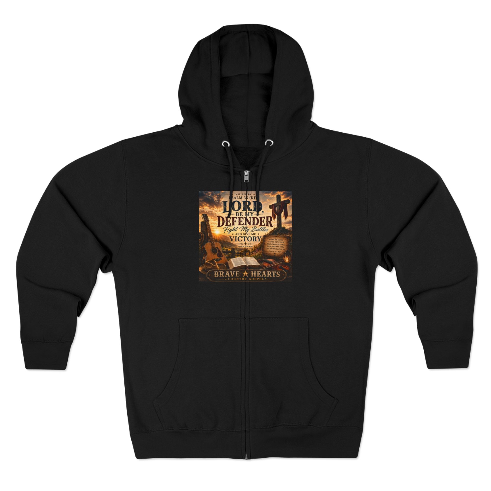 Lord, Be My Defender - Brave Hearts Country Gospel  Zip Hoodie