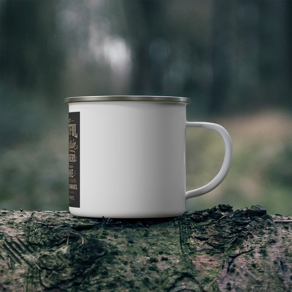 Be Not Forgetful — Brave Hearts Country Gospel Enamel Camping Mug