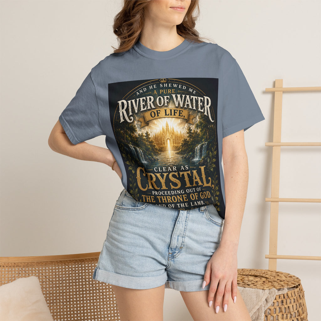 And He Showed Me a Pure River of Water of Life — Brave Hearts Country Gospel T-Shirt