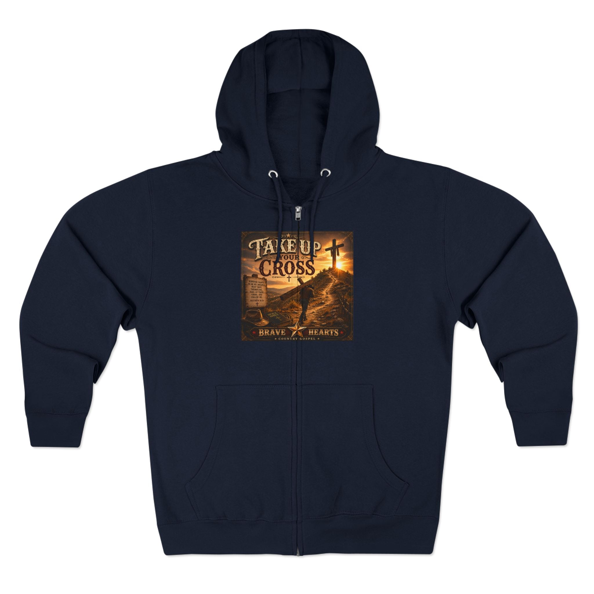 Take Up Your Cross— Brave Hearts Country Gospel Hoodie