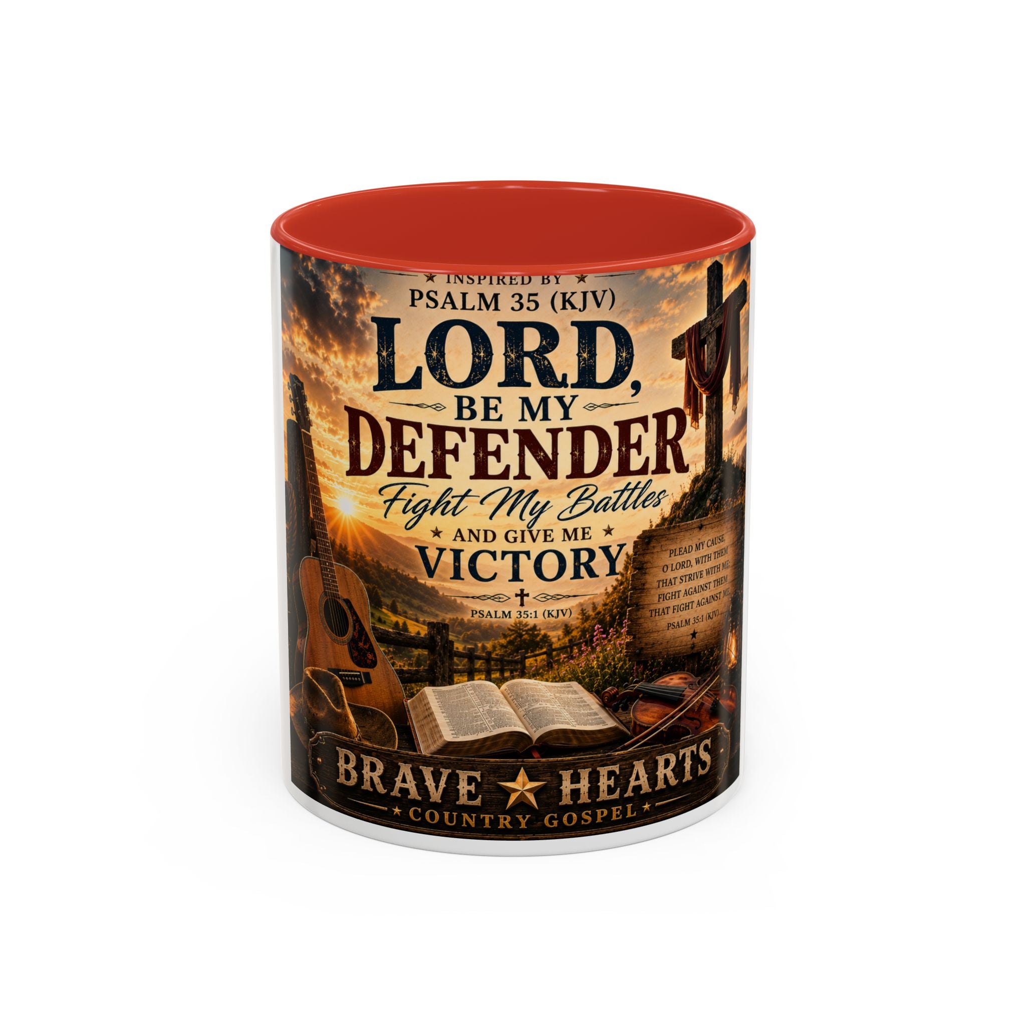 Lord, Be My Defender — Brave Hearts Country Gospel Mug